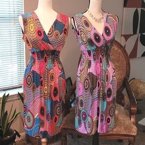 2 Geo print dresses NWT‼️best fit small/medium ‼️